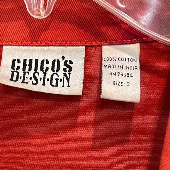 Chicos Denim Floral Jacket - Picture 2 of 13